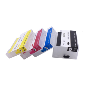 Boş doldurulabilir mürekkep kartuşu sıfırlama çipi için uyumlu HP711 Designjet T120 T520 Inkjet yazıcı mürekkebi kartuşu - Product Image 4