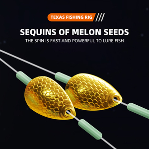 Komcamcis Biểu Tượng Tùy Chỉnh Texas Giàn Bullet Sinker Fluorocarbon Dây Câu Cá Leader Worm Lures Set Crank Móc Xoay Carolina Giàn Khoan - Product Image 4