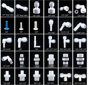 Ters osmoz RO su sistemi uydurma 1/4 "3/8" inç 8mm OD hortum tüpü 1/4 "1/2" 3/4 "1/8" kadın plastik boru hızlı konnektörler - Product Image 4