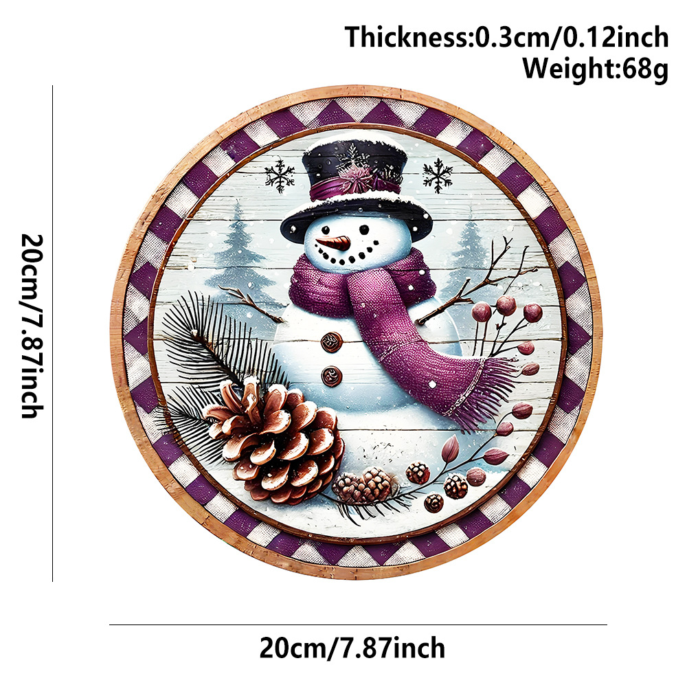 Purple Snowman