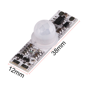 DC5V 24V 192W PIR Sensore di Luce 8A 1CH PIR Sensore 12V Singolo Colore HA CONDOTTO il Modulo - Product Image 6