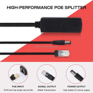 <strong>10</strong>/100Mbps DC Micro Type-C USB PoE Splitter 48V 24V to 5V 12V Power Over <strong>Ethernet</strong> Rj45 Adapter - Product Image 3