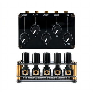 <strong>4</strong> Channel Mini Stereo Mixer Line Mixer for Live Studio Recording Portable <strong>Audio</strong> Sound Card Sound Mixing Console <strong>Audio</strong> Mixer - Product Image 3