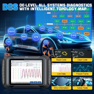 Original XTOOL D8S Auto diagnose Kfz-Scanner ECU Codierung schlüssel Programmierung 38 Services Topplogy Map globale Version 2024 - Product Image 3