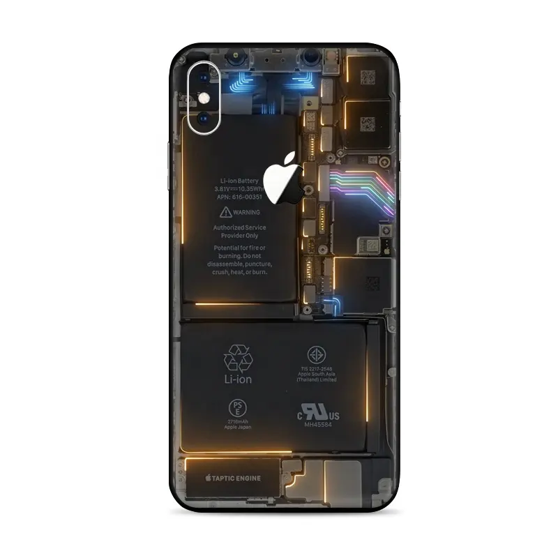 Wasserdichte Vinyl Aufkleber Druck Aufkleber Aufkleber Benutzer definierte Handy dekorative Skins 3m für Iphone X Opp Tasche Lager akzeptiert