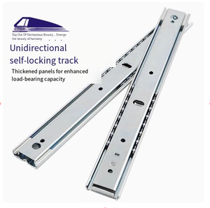 35mm auto-bloqueio unidirecional Slide Rail Rail teclado taxa 43kg duas seções trilhos de corrediça lado-montados para equipamentos eletrônicos industriais