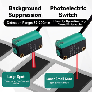 Sensori ottici di fascia alta EZ sensore fotoelettrico di distanza con sensore di spostamento Laser di soppressione dello sfondo - Product Image 5
