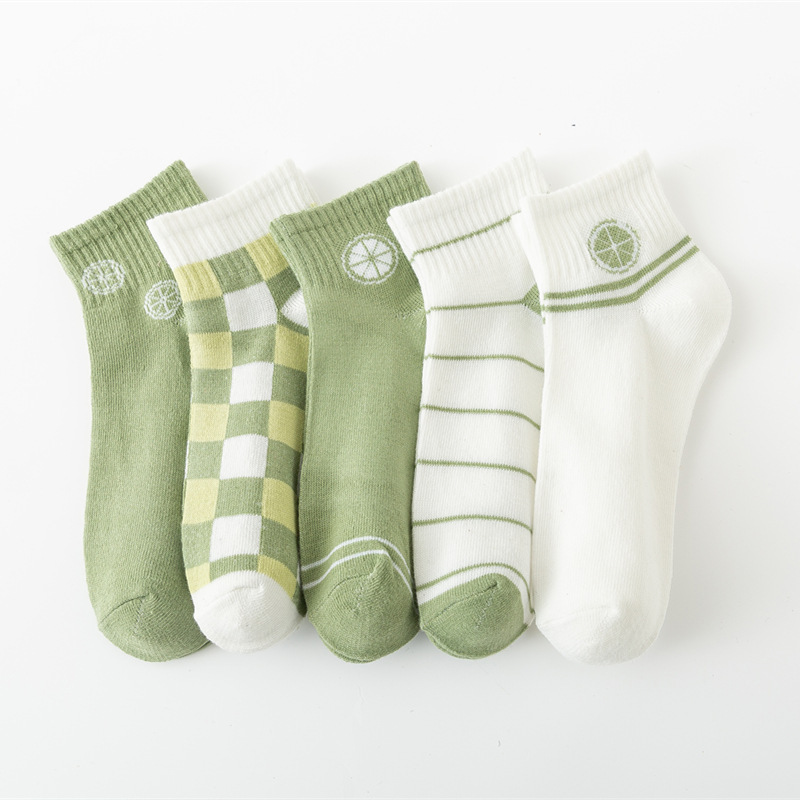 Chaussettes femme-citron