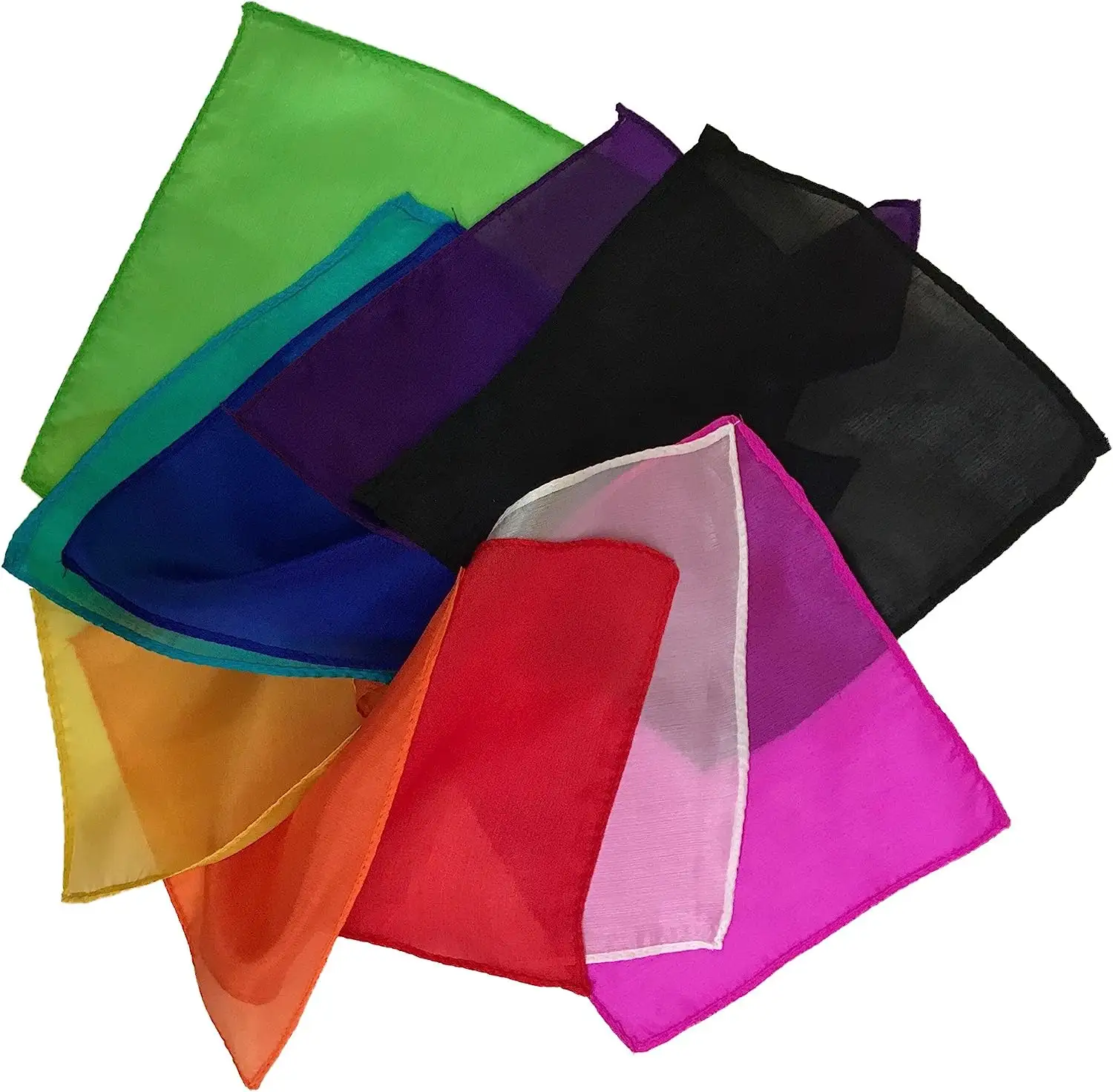 Pañuelo de seda mágico S325, bufandas de magos, trucos, bufanda de seda colorida, accesorios de escenario, seda mágica para primer plano, accesorio mágico