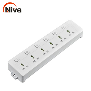 Adaptador de enchufe de extensión múltiple, diseño moderno, con 3 enchufes de salida usb, extensión de enchufe eléctrico - Product Image 2