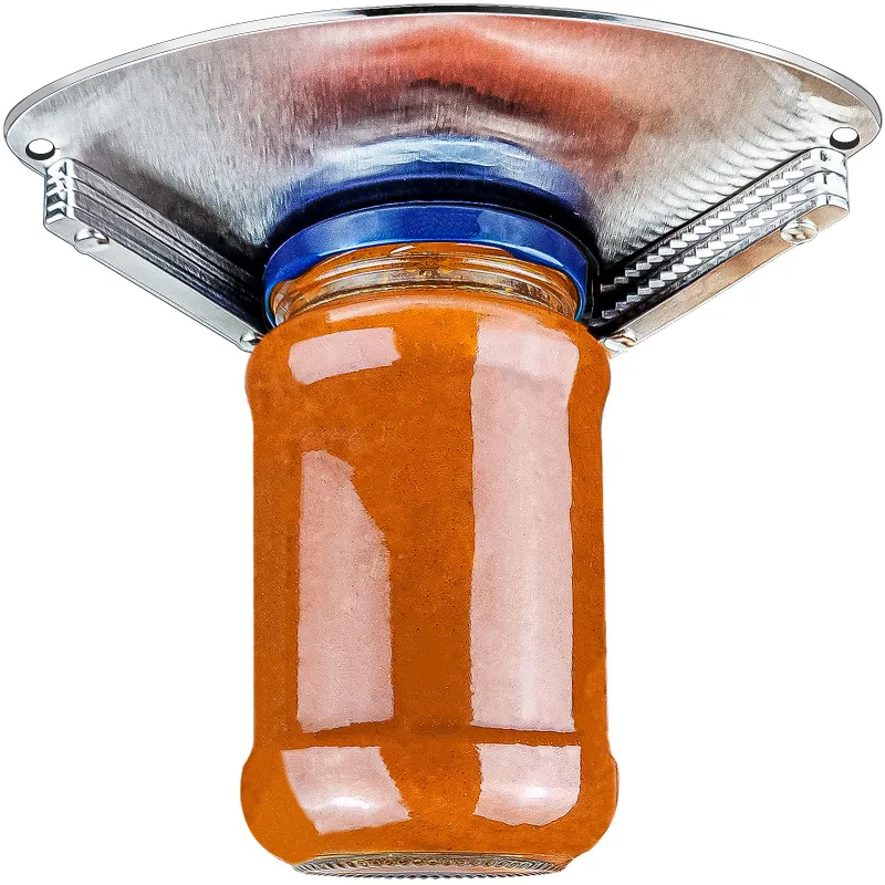 Abridor de jarra de aço inoxidável para mãos fracas, ferramenta popular para abrir tampas e tampas de garrafas, abre-frascos de aço inoxidável atualizado