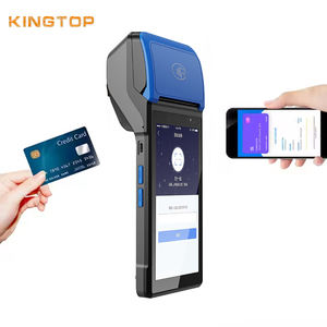 Мобильный платежный POS-аппарат, портативный Android 12, 4G, портативный POS со сканером штрих-кодов NFC и бесплатным SDK