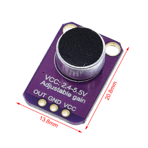 MAX4466 Microphone AGC Amplifier Board <strong>Sound</strong> <strong>Sensor</strong> Module Auto Gain Control Attack for <strong>Arduino</strong> MAX4466 PCB Board Diy Kit