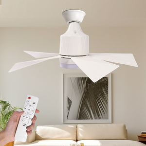 Modern Best Price E26/E27 <strong>Socket</strong> LED Ceiling Fan <strong>With</strong> 3-Level Warm White Light <strong>Remote</strong> <strong>Control</strong> <strong>Switch</strong> ABS Body Material Bedrooms - Product Image 6