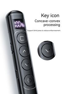 Laserpointer große Reichweite 2 in 1 USB Typ C kabelloser Fernbedienungsklick-Laser pointer für led-Bildschirm