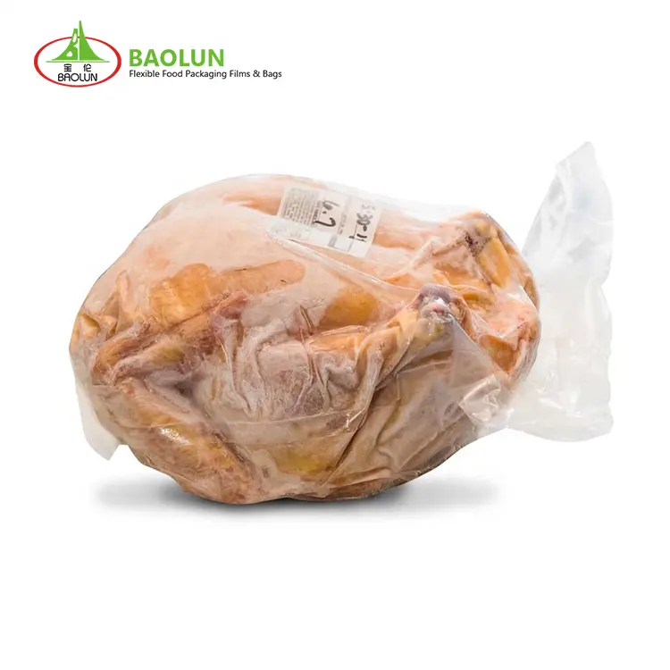 Matériaux d'emballage de poulet d'usine Emballage de poulet congelé Sac en plastique Emballage de pépites de poulet pour la conservation