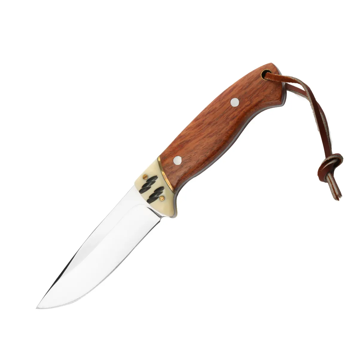 FDN2299 2021 جديد مرآة شفرة مثبتة صغيرة سكاكين الصيد سكينة خشب