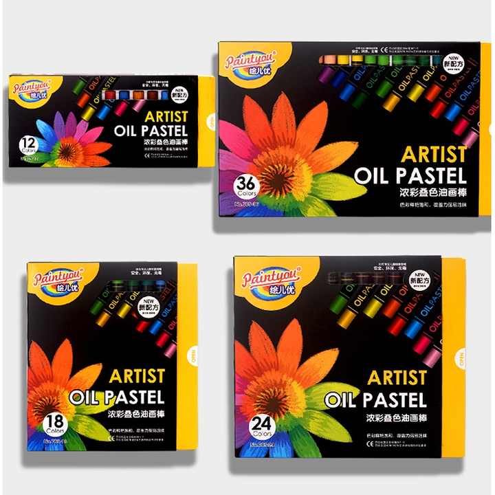 12/18/24/36 Bright สี High Coverage Oil Pastels สีชุด