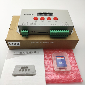 DC5V DC12-24V Vollfarb-SD-Karten programm K-1000C Controller für adressierbaren DMX512 LED-Streifen