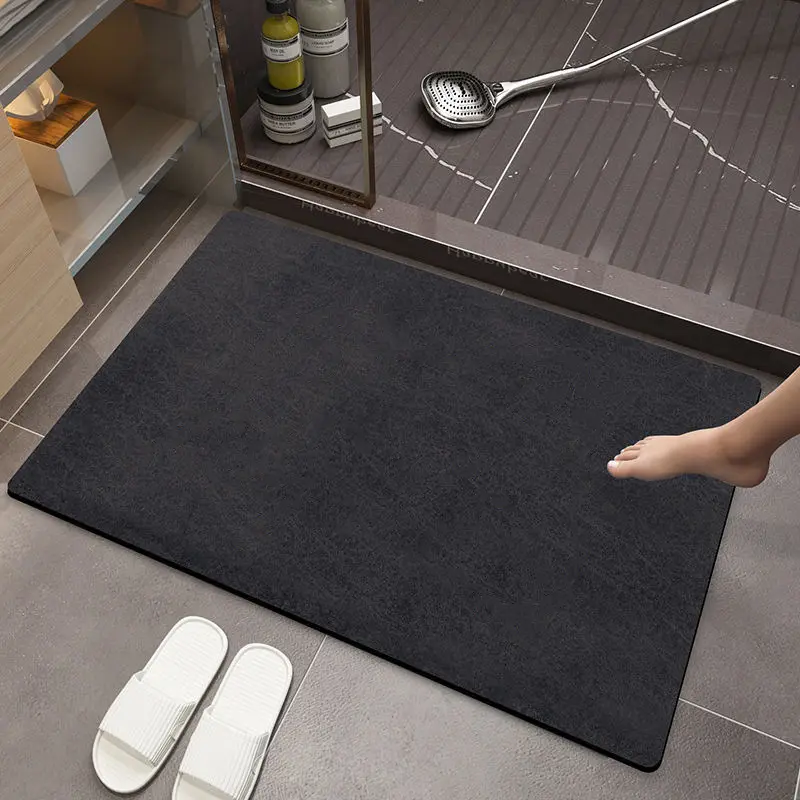 Plancher de toilette antidérapant tapis de salle de bain confortable doux absorbant tapis de bain