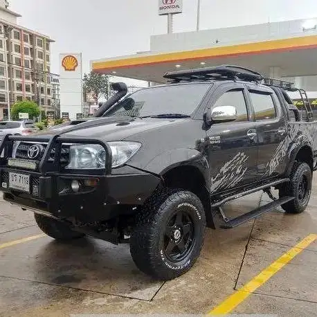 Hızlı satış kullanılan TOYOTA HILUX kamyonet çift kabin 4x4 çatı sol el sürücü ve sağ el sürücü ile kullanılabilir