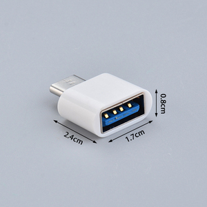 全新迷你USB C转USB适配器OTG C型连接台式笔记本电脑电源为安卓手机充电DC输出 - Product Image 4