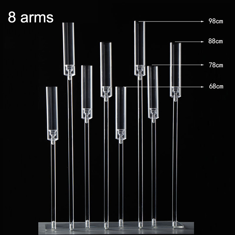 8 arms Acrylic Candle Candelabra 3