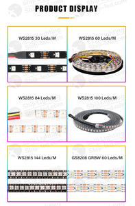 Assicurazione commerciale 12v Pixel WS2815 30Led 60Led 84Led 100Led 144Led Led 5050 digitale da sogno indirizzabile RGB striscia Led