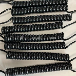 3x2.5mm PU kaplı esnek geri çekilebilir AC güç bahar Spiral kablosu kablosu - Product Image 1