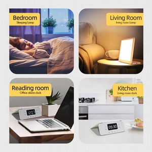 โคมไฟบำบัด GQ-L3เศร้าพร้อมหน้าจอ LED พับได้2โหมดสีพร้อมฟังก์ชันนาฬิกา - Product Image 6