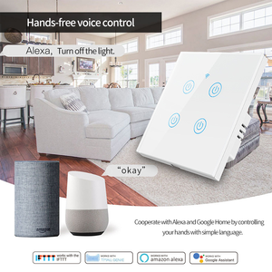 FIKO 86 tipi siyah temperli cam akıllı dokunmatik anahtarı 1/2/3/4 WiFi Tuya Zigbee Homekit APP uzaktan kumanda (F71-86) - Product Image 6