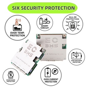 ECBMS Pro Active BMS 4-12S 30-100A12V24V LiFePO4 锂离子电池组双温度传感器板太阳能DIY移动电源智能蓝牙 - Product Image 3
