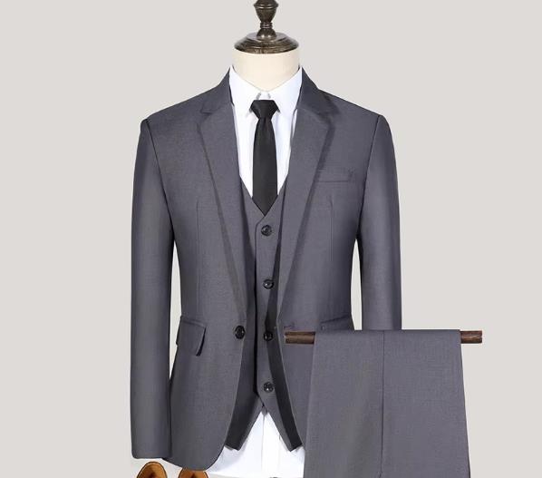 veste grise gilet pantalon