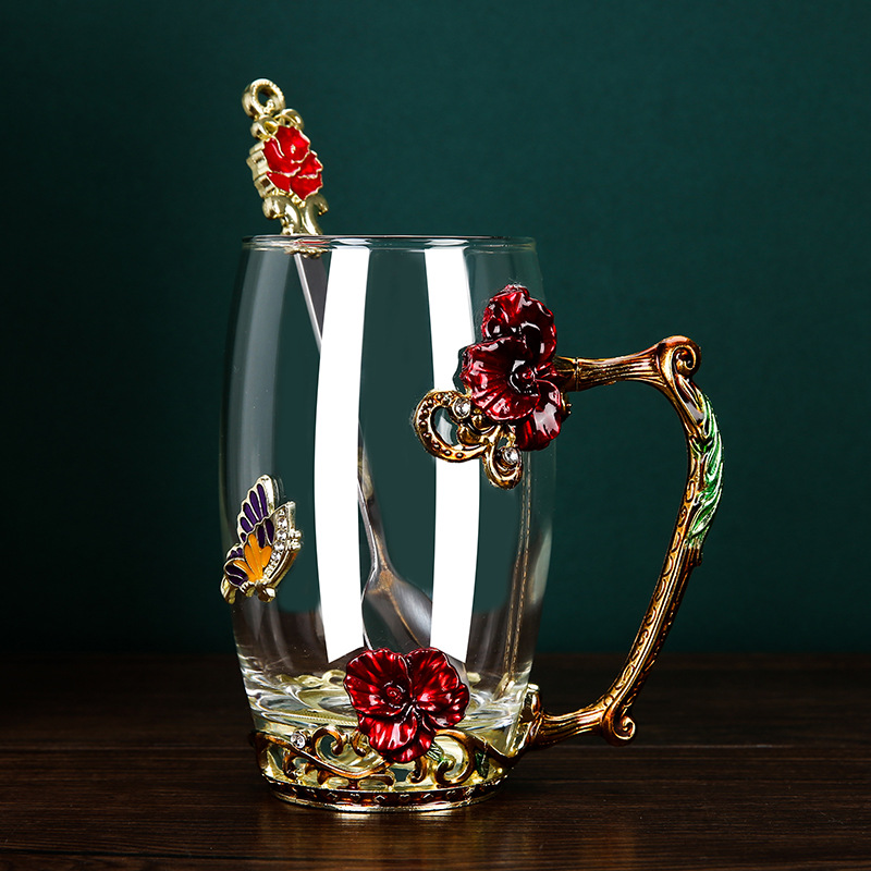 Red-Cup+Spoon-High Style(350ml)