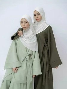 Dubai mütevazı yaz mütevazı kadınlar için iki parçalı Set zarif kayış üst etek K201 suudi arabistan orta doğu için Polyester yapılmış - Product Image 6