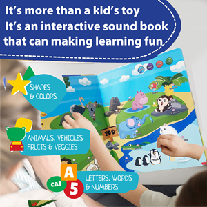 子供のためのインタラクティブなサウンドブックを学ぶ & プレイ子供の英語学習本英字