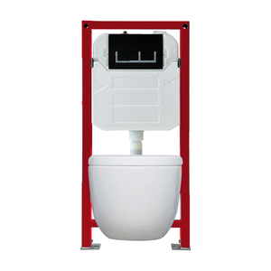 トイレトイレ用のモダンなデュアルフラッシュボタン機械および空気圧隠し槽 - Product Image 1