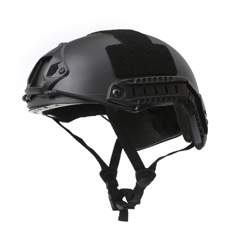 Casco negro sin ventilación (resistente a impactos)