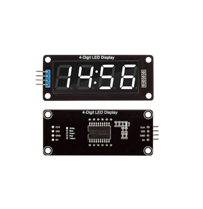 TM1637 LED-Anzeigenmodul für Arduino 4 Stellen 7 Segmente 0,56 Zoll Uhrzeituch Rohrmodul Rot Blau Grün Gelb Weiß