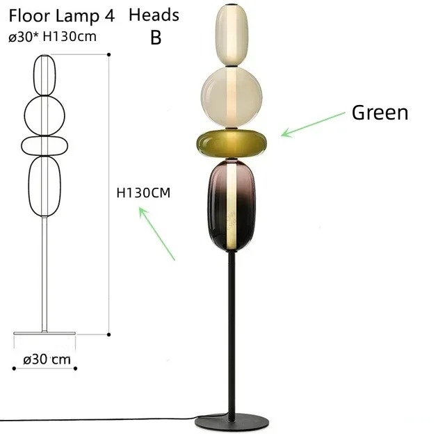 Floor lamp 4 Heads B