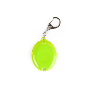 不同颜色定制椭圆形发光二极管反光软反射器带钥匙链 - Product Image 4