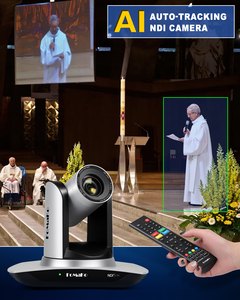 Комплект фотоаппаратов FoMaKo BN502 NDI PTZ 30X оптический зум HDMI PTZ камера и контроллер клавиатуры PTZ комплект - Product Image 5
