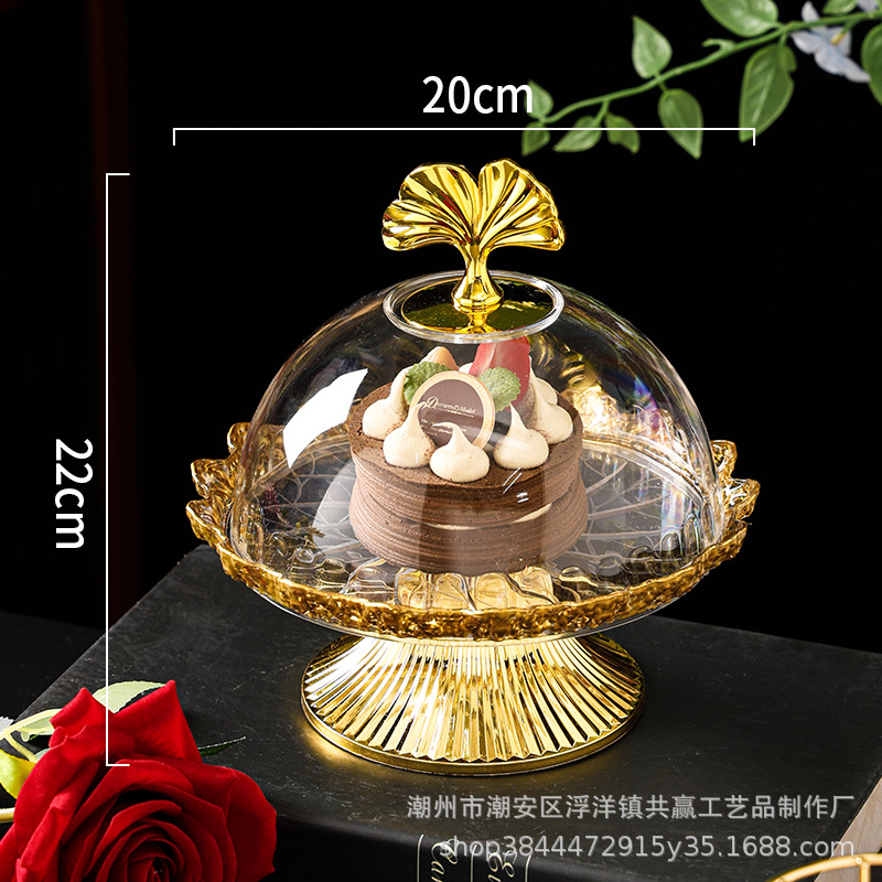 Assiette de fruits 20 cm avec couvercle