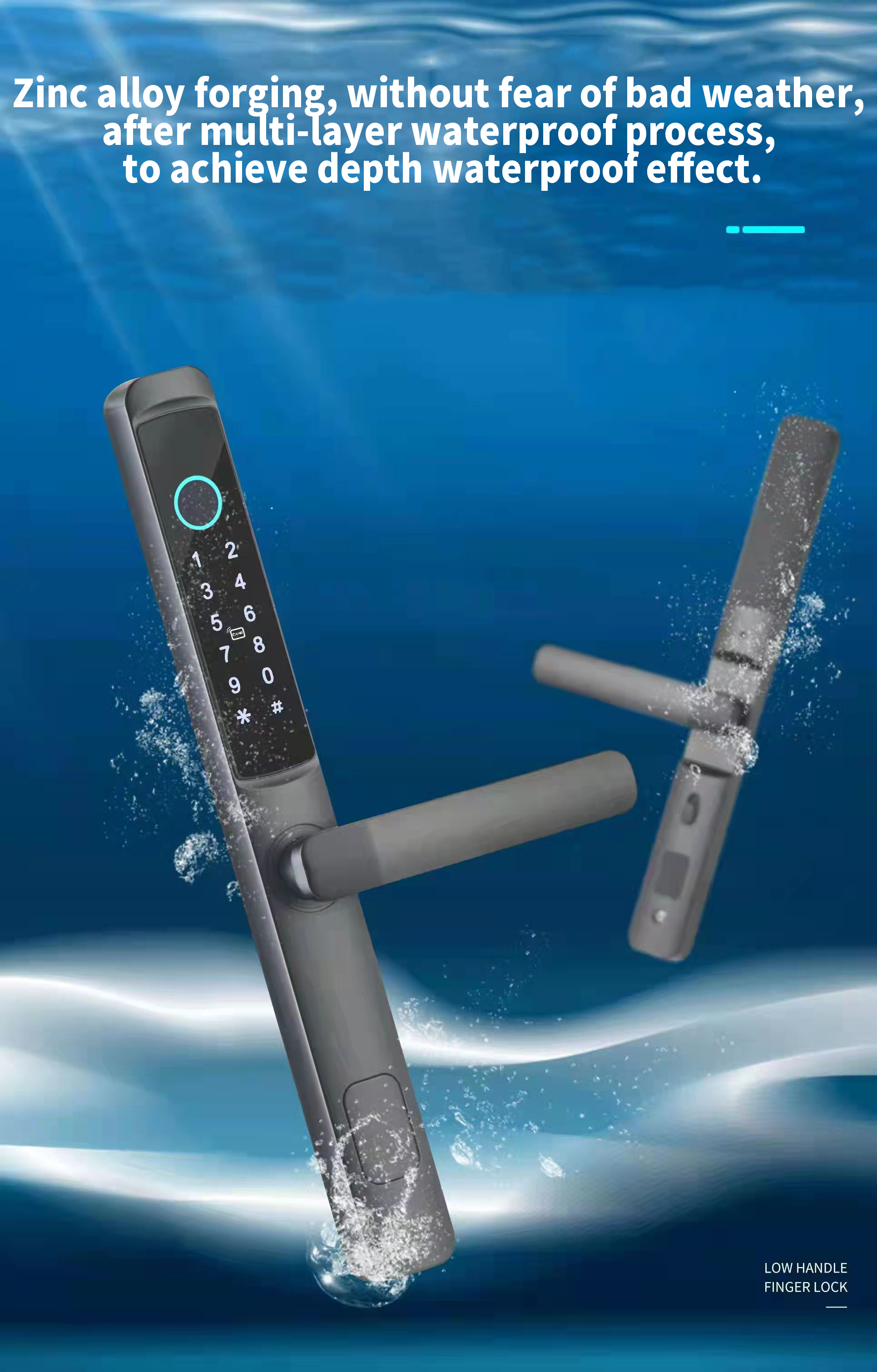 Doubwin Competitive Price S617 intelligent Waterproof Door Lock TTlock Smart Wifi Fingerprint Password Card Door Lock for Home