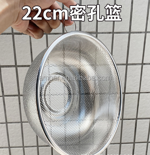 18/10 Stainless Steel Rice Washer Strainer Bowl
