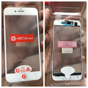 G OCA Proトップコールドプレス3in1 LCDフロントスクリーンガラスフレーム付きOCA接着剤イヤースピークメッシュiphone 8 <span class=keywords><strong>7</strong></span> 7P 8P plus