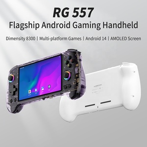 ANBERNIC新しいAndroidハンドヘルドゲームコンソールRG 557レトロゲームコンソールOledゲーミングプレーヤー5.48 "スクリーンプレイPS2 PSP 3DS RG557