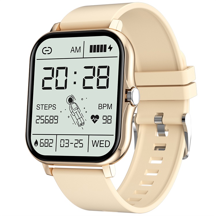 Cinturino in gomma dorata