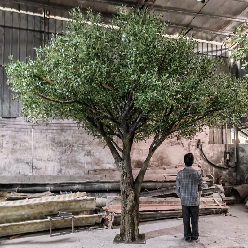 Op Maat Gemaakte Realistische Grote Kunstmatige Olijfboom Grote Olijfboom Voor Binnen-En Buitendecoratie