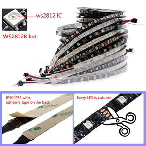 DC5V 5m WS2812B WS2812 Led piksel şerit 30/60leds/m programlanabilir ayrı adresli akıllı RGB tam renkli led şerit ışık - Product Image 2